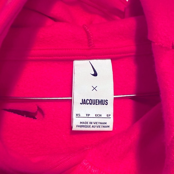 Nike x Jacquemus Cutout Swoosh Hoodie in Watermelon - Picture 11 of 11